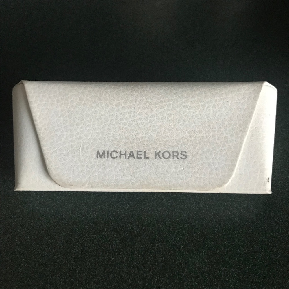 Michael Kors White Glasses Case